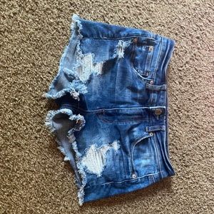 American Eagle hi-rise shortie shorts 6